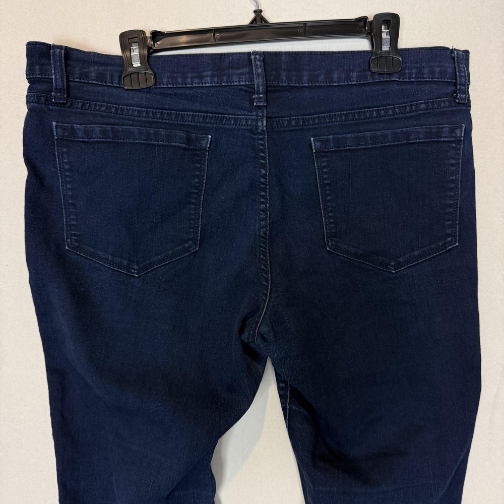 Banana Republic Jeans Womens 14 Blue Skinny Mid Rise Stretch Dark Wash Denim - Picture 10 of 16
